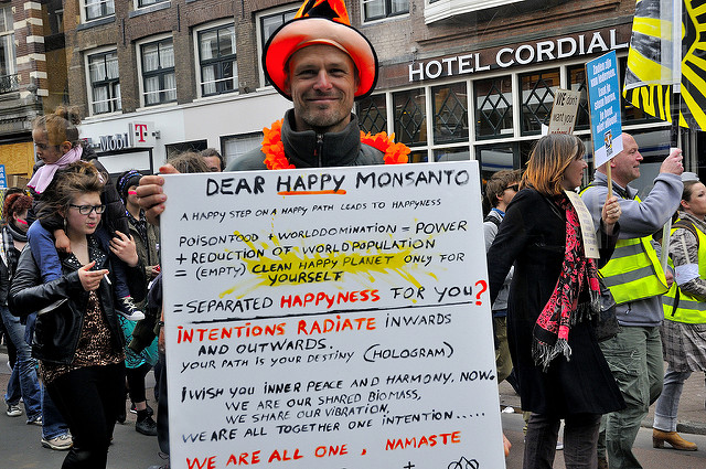 Manifestation contre Monsanto à Amsterdam. © CC 